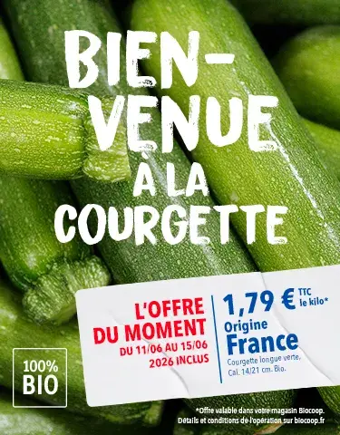 Bienvenue à la courgette !