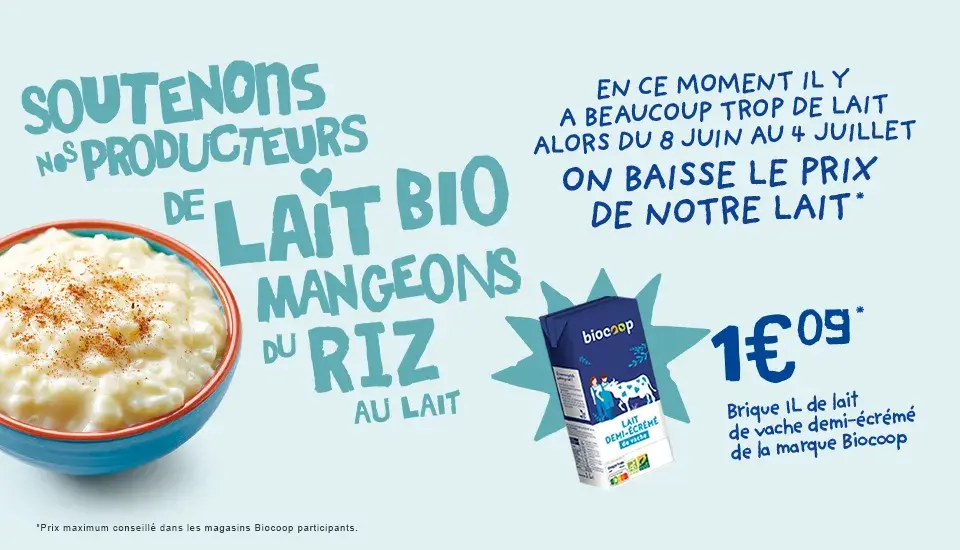 Soutenons nos producteurs de lait bio